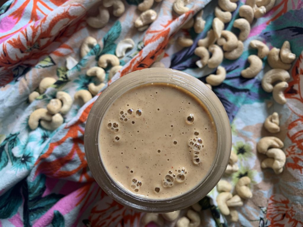 best salad dressing recipe: spicy cashew dressing