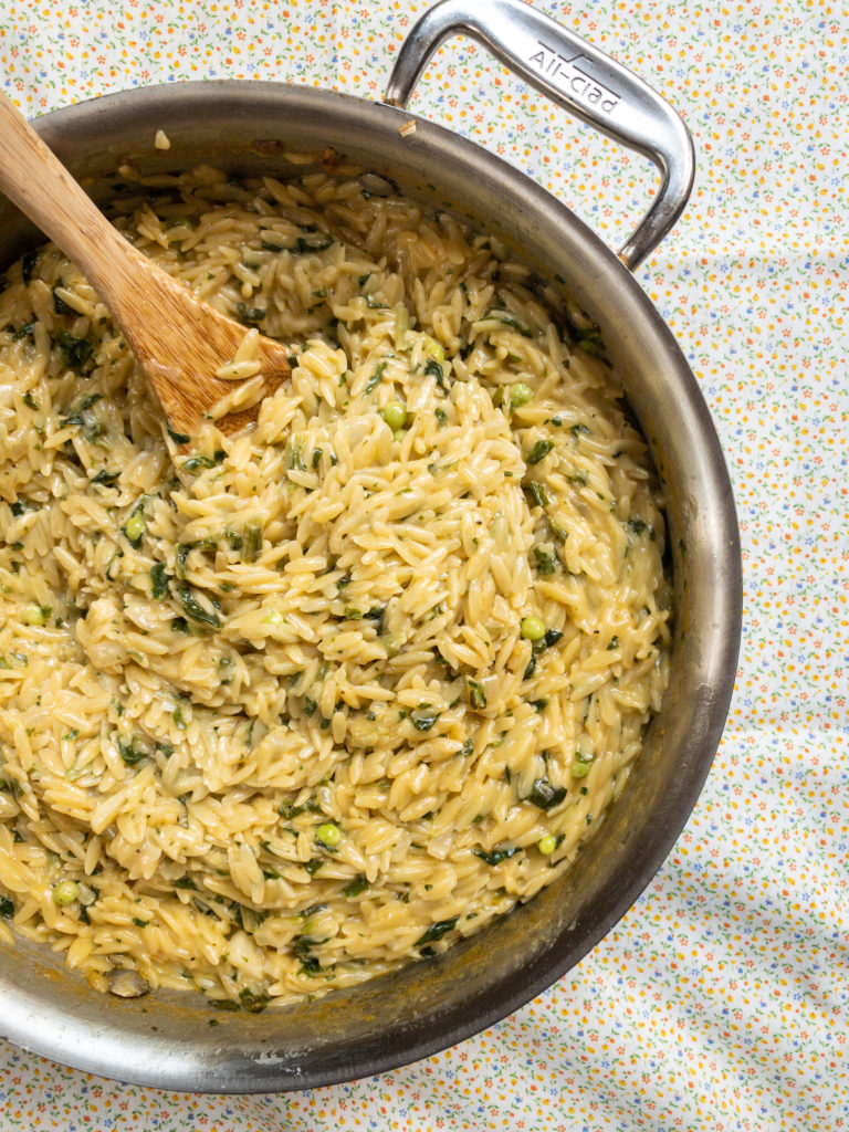 cheesy orzo