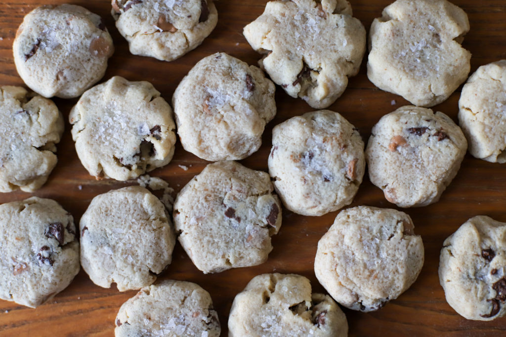 salted caramel chocolate chip cookies