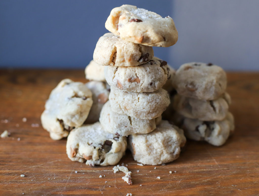 salted caramel chocolate chip cookies